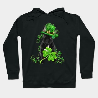 Lucky French Bulldog Shamrock St Patrick's Day Hoodie